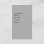 メーキャップアーティストIIのプロフェッショナルの美容師 名刺 (裏面)