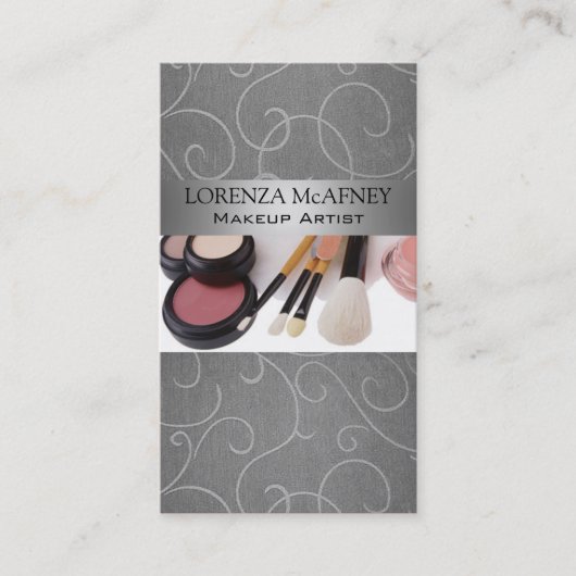 メーキャップアーティストIIのプロフェッショナルの美容師 名刺 (正面)