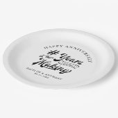 メーキング・ブラックのレトロ年 ペーパープレート (アングル)