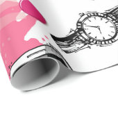 メークアップを伴うシームレス絵を描なパターン ラッピングペーパー (ロールコーナー)