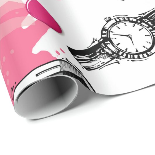 メークアップを伴うシームレス絵を描なパターン ラッピングペーパー (ロールコーナー)