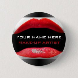メークアップアーティストの名前タグ 缶バッジ