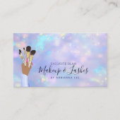 メークアップアーティストビューティシャンムア美しいサロンオパル 名刺 (正面)