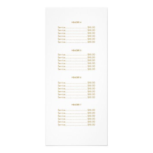 メークアップアーティストピンクと金ゴールドリップピンクの価格表 ラックカード (裏面)