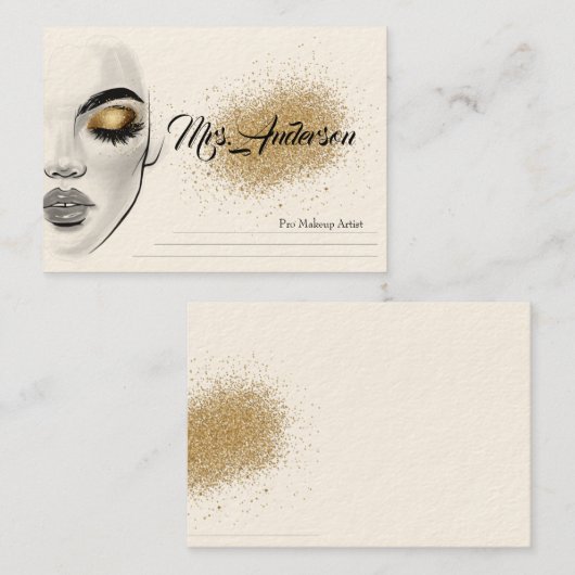 メークアップアーティスト名刺 名刺 (正面/裏面)