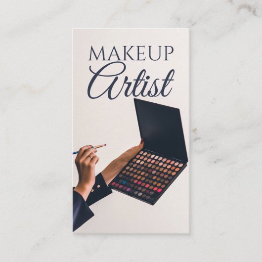 メークアップアーティスト美しいサロン名刺 名刺 (正面)