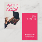 メークアップアーティスト美しいサロン名刺 名刺 (正面/裏面)