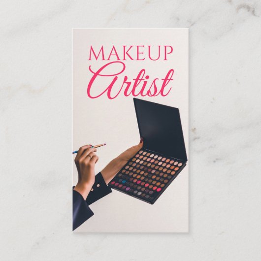メークアップアーティスト美しいサロン名刺 名刺 (正面)