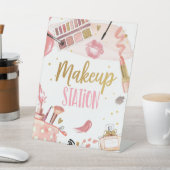 メークアップステーションスパパーティーガールグラマー誕生日ポス 台座サイン (インサイチュ)