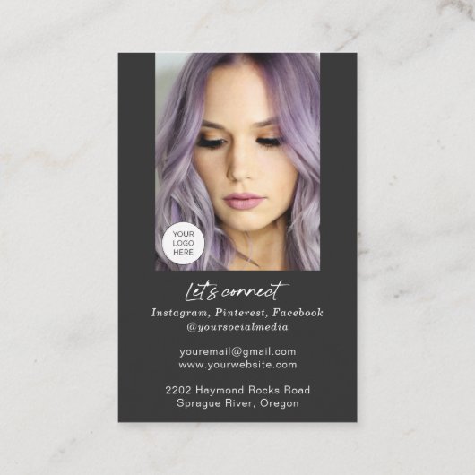 メークアモダンーティスト用QRコード名刺 名刺 (裏面)