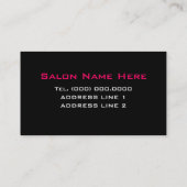 メークアーティスト用名刺 名刺 (裏面)