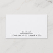 メークモダンアップアーティストのフェイク輝かしい続編 名刺 (裏面)