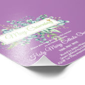 メークラウニング招待状ヴァージンメアリーカトリック招待状 フォトプリント            (角)