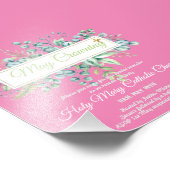 メークラウニング招待状ヴァージンメアリーカトリック招待状 フォトプリント            (角)