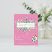 メークラウニング招待状ヴァージンメアリーカトリック招待状 ポストカード (スタンド正面)