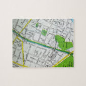 メーコンのGAのヴィンテージの地図 ジグソーパズル (横)