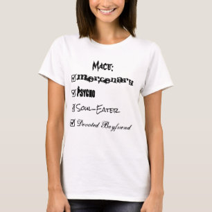 メースのチェック・ボックス Tシャツ