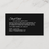 メーズトリップ（幻覚体験）のようなスクウェア、プロフェッショナルアーティスト 名刺 (裏面)