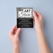 メーズトリップ(幻覚体験)のようなスクエア美術品店 チラシ (手)