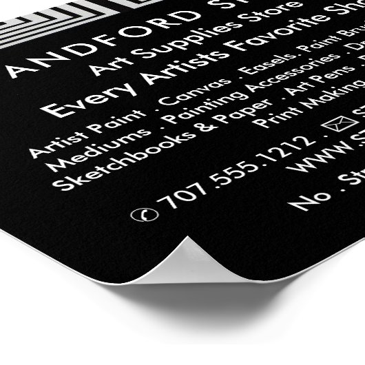 メーズトリップ（幻覚体験）のようなスクエア美術品店 ポスター (角)