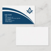 メーソニックブルーカーブ名刺 名刺 (正面/裏面)