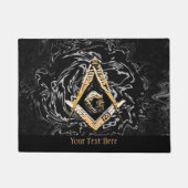 メーソニック精神(黄色がかった) ドアマット (正面)