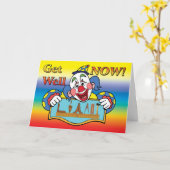 メーソニック・ゲット・ウェルカード カード (黄色い花)