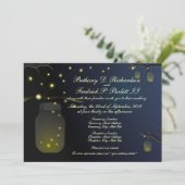 メーソンジャーおよびホタルの結婚式招待状 招待状 (スタンド正面)