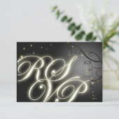 メーソンジャーおよびホタルRSVP -白黒 出欠カード (スタンド正面)