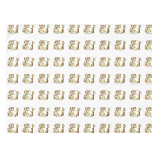 メーソンジャーのテーブルクロスを作成して下さい テーブルクロス (正面(横))