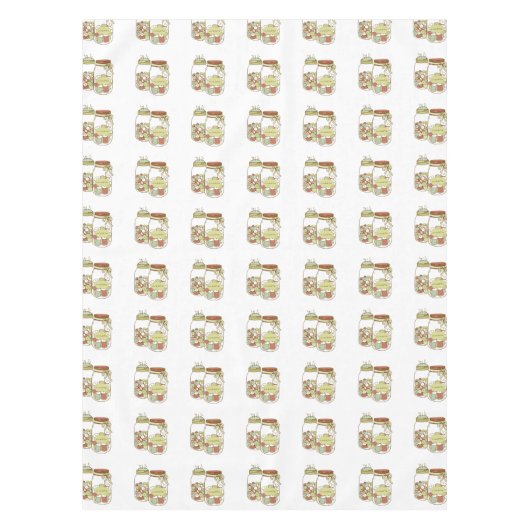 メーソンジャーのテーブルクロスを作成して下さい テーブルクロス (正面)