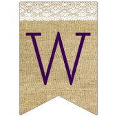 メーソンジャーのヒマワリとのバーラップおよびレースの一見 バンティングフラッグ (第1の旗)