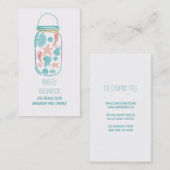 メーソンジャーのビーチの航海のな沿岸水中白 名刺 (正面/裏面)