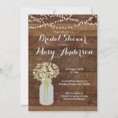 メーソンジャーのブライダルシャワー招待状 招待状 (正面)