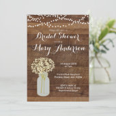 メーソンジャーのブライダルシャワー招待状 招待状 (スタンド正面)
