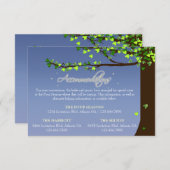 メーソンジャーのホタルのオークの木の調節カード エンクロージャーカード (正面/裏面)