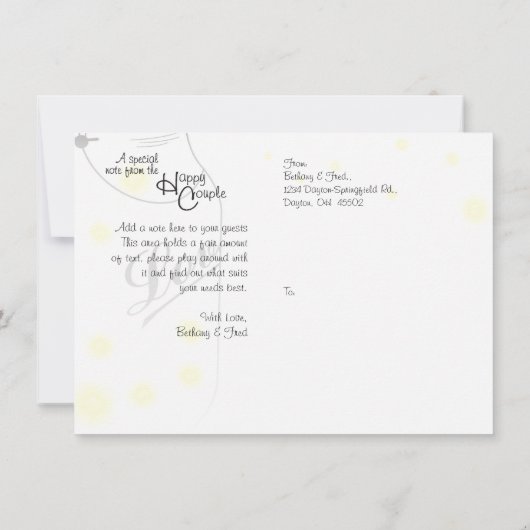 メーソンジャーのホタルのホタルの保存日付 セーブザデート (裏面)