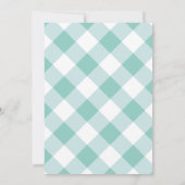 メーソンジャーの一口は及びベビーの招待状を見ます 招待状 (裏面)