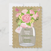 メーソンジャーの保存日付の招待状 セーブザデート (正面)