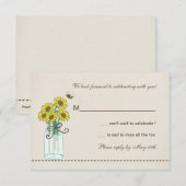 メーソンジャーの整理の応答カード 出欠カード (正面/裏面)