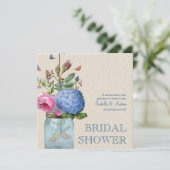 メーソンジャーの金魚愛ブライダルシャワー 招待状 (スタンド正面)