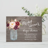 メーソンジャーのMarsalaのブライダルシャワーの招待状 招待状 (スタンド正面)