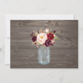 メーソンジャーのMarsalaのブライダルシャワーの招待状 招待状 (裏面)