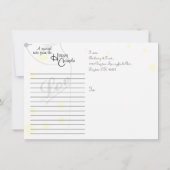 メーソンジャー及びホタルの保存日付の郵便はがき セーブザデート (裏面)