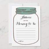 メーソンジャー2xのベビーシャワーのゲームいかに古い|のアドバイス 招待状 (裏面)