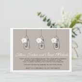 メーソンモダン·ジャー·結婚式招待状 招待状 (スタンド正面)