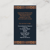 メーソンリー建築名刺 名刺 (裏面)