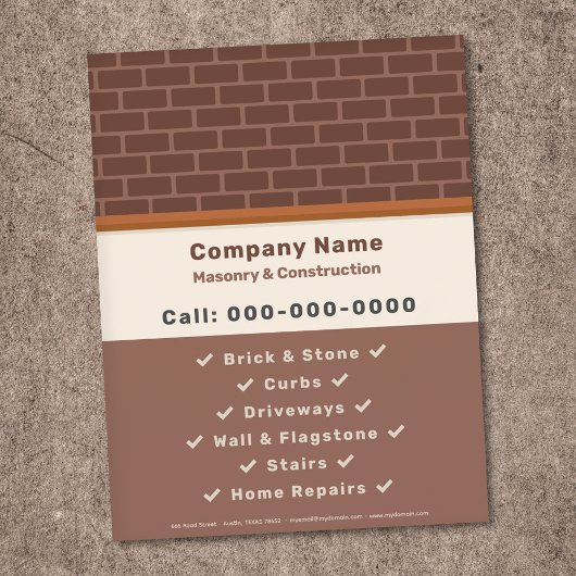 メーソンリー&建築フライヤー チラシ