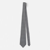 メーソン フリーメイソン グレー パターン ネクタイ (正面)