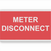 メーター切断ステッカーラベル シール (正面)